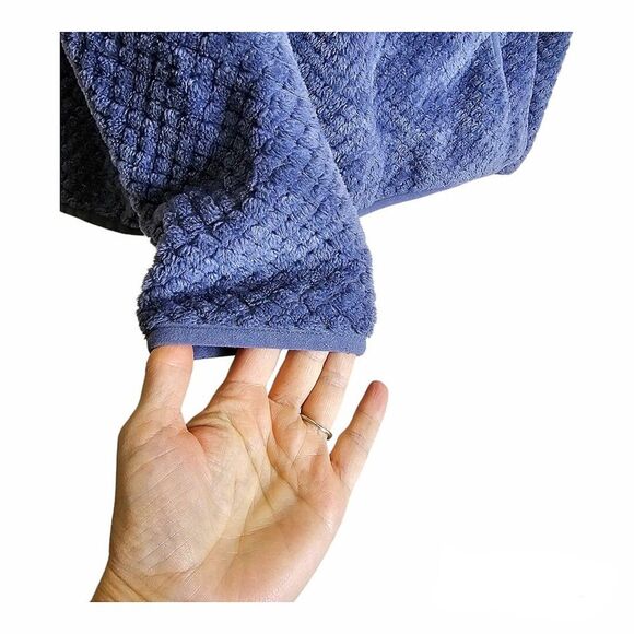 Eddie Bauer Charcoal Gray Textured Quarter Snap Fleece Size M - Picture 5 of 6